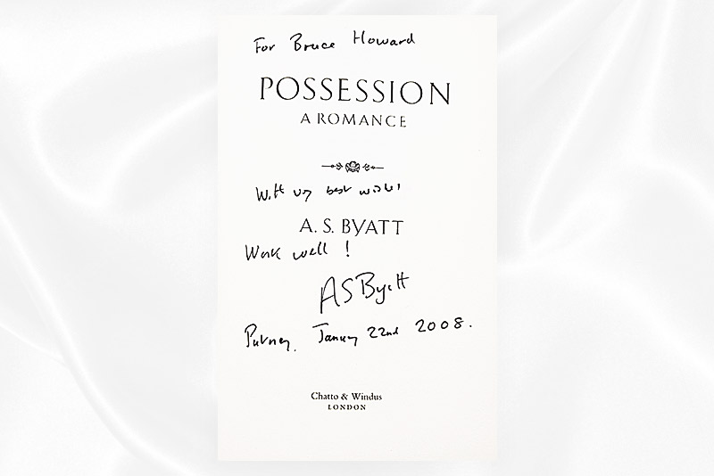 AS Byatt - Possession - Signed - Proof letter