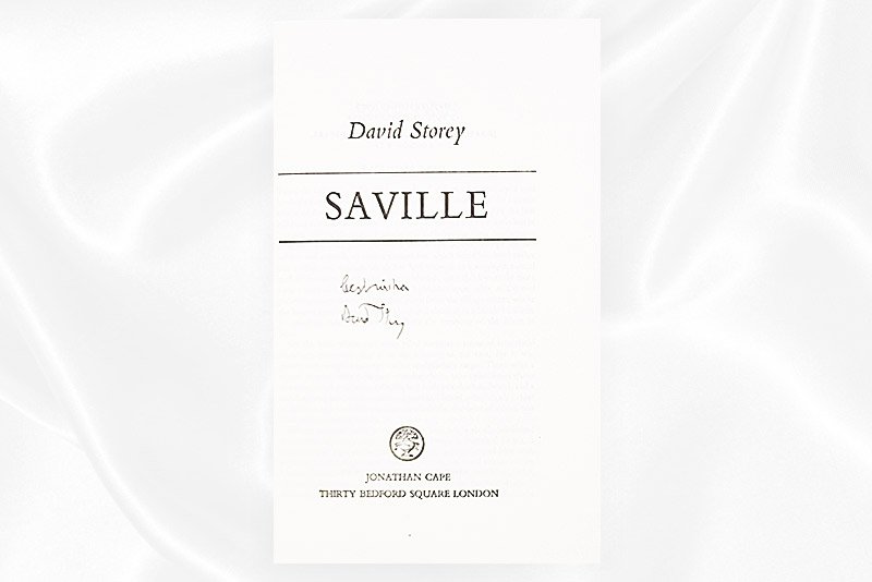 David Storey - Saville - Signed - Signature