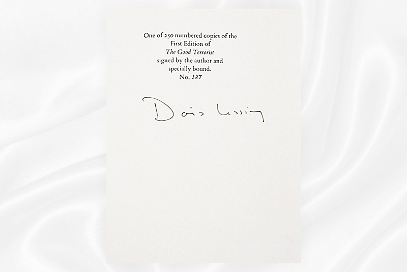Doris Lessing - The good terrorist - Limited edition - Signed - Signature
