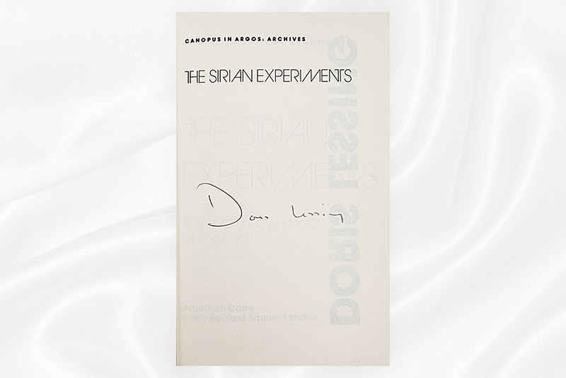 Doris Lessing - The Sirian experiments - Signed - Signature