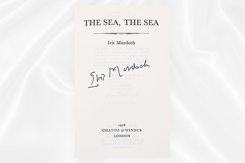 Iris Murdoch The sea the sea Signed Proof Frontispiece