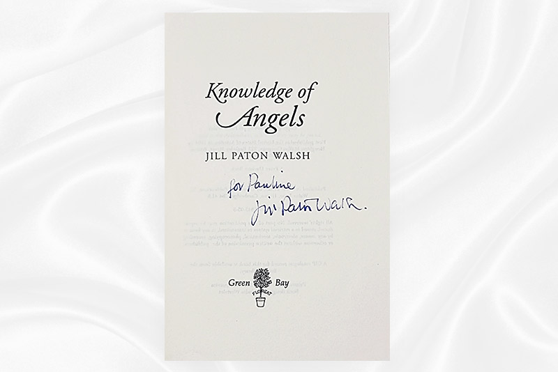 Jill Paton Walsh - A knowledge of angels - Signed - Signature