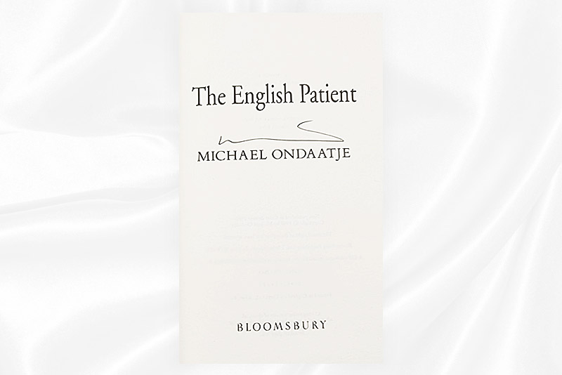 Michael Ondaatje - The English patient - Signed - Proof - Signature