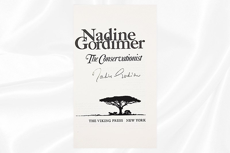 Nadine Gordimer - The conservationist - Signed - US Edition - Signature