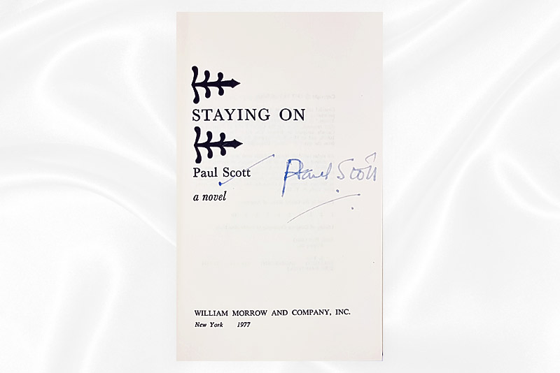 Paul Scott - Staying on - Signed - Signature