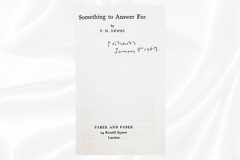 PH Newby - Something to answer for - Signed - Signature