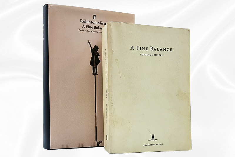 Rohinton Mistry - A fine balance - Signed - Proof