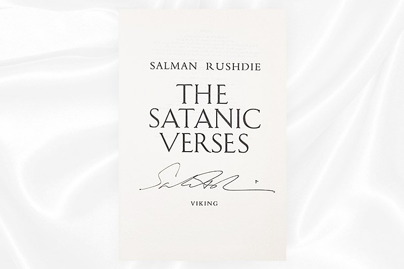 Salman Rushdie - The satanic verses - Signed - Proof - Signature