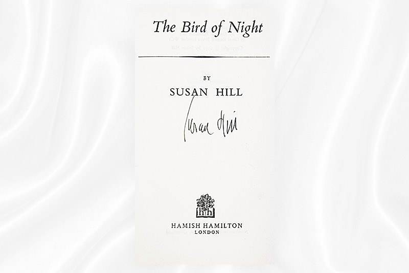 Susan Hill - The bird of night - Signed - Signature