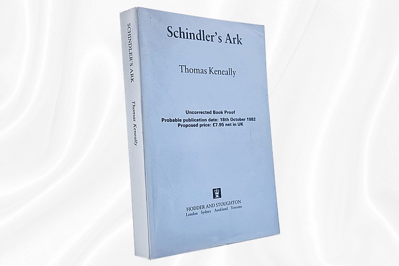 Thomas Keneally - Schindler's Ark - Signed - Proof