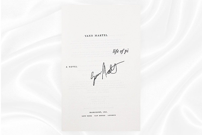 Yann Martel - The Life of Pi - Signed - US - Signature